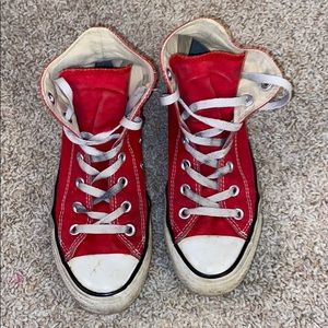 Red High Top Converse